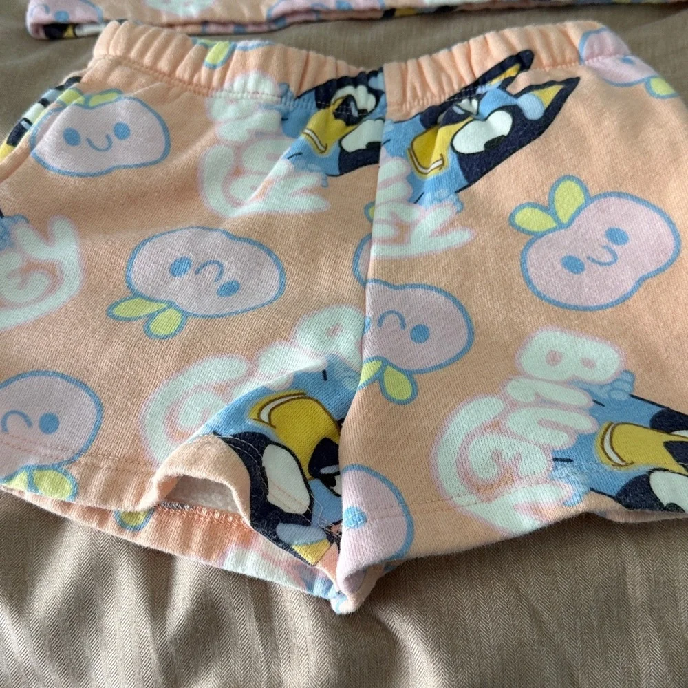 Bluey bundle! Includes: Christmas Bluey dress and Bluey short/sweatshirt set
